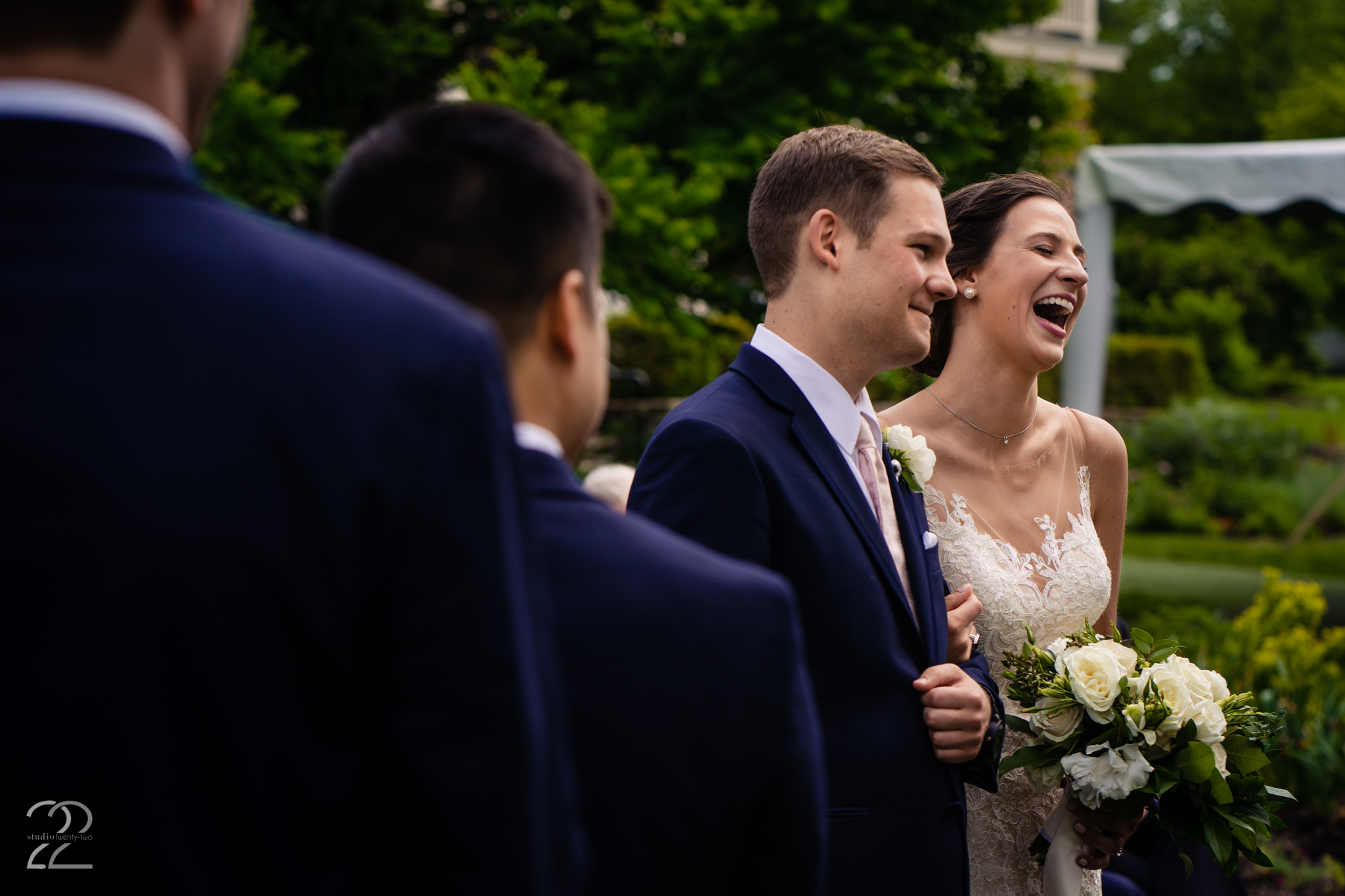  The happiest moment of the day, when you are announced as finally married! Studio 22 wants that moment to be felt by you, over and over each time you look at your wedding photographs. 